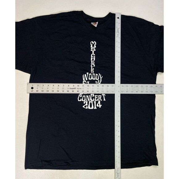 Woody Stock Benefit Concert 2014 Graphic T-shirt Men XXL Black Music - Picture 6 of 6